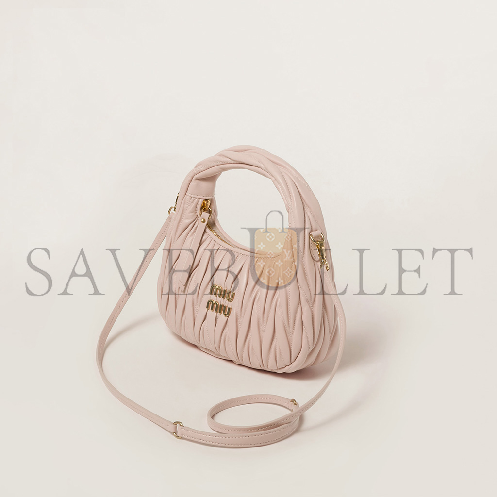 M1v M1v wander matelassÉ nappa leather hobo bag 5bc125 (20*17*6cm)
